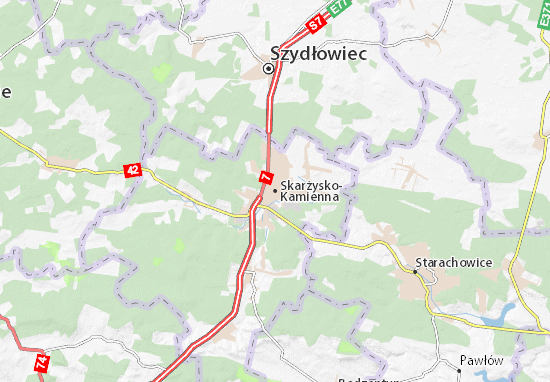 Karte Stadtplan Skarżysko-Kamienna
