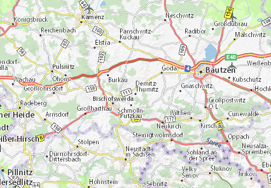 Karte Stadtplan Demitz-Thumitz