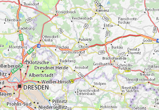 Carte-Plan Großröhrsdorf