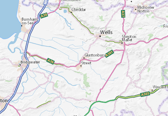 Glastonbury Map