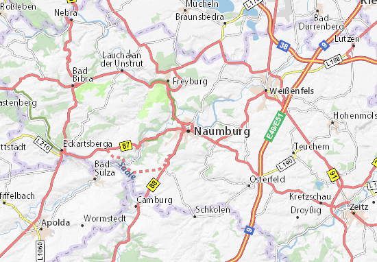 Karte Stadtplan Naumburg