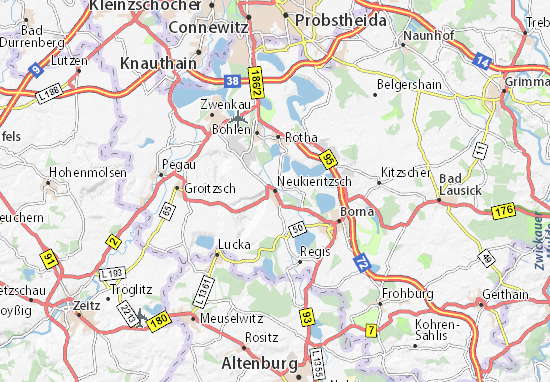 Karte Stadtplan Neukieritzsch
