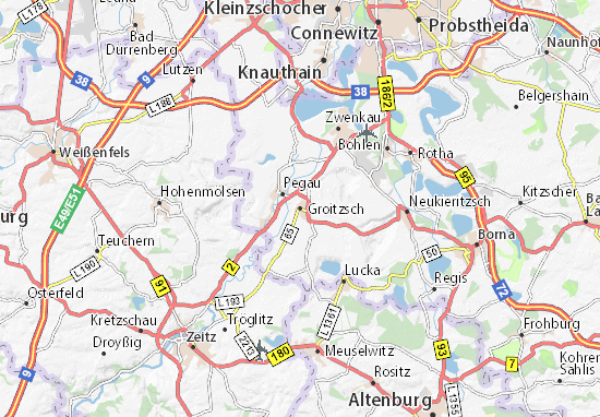 Groitzsch Map