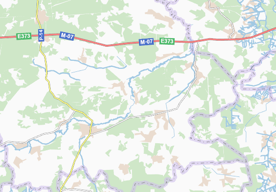 Karte Stadtplan Kulykovychi