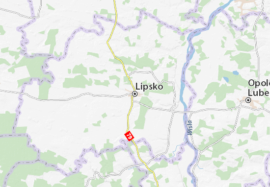 Mapa Lipsko