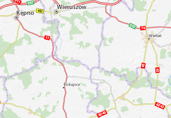 Kaart Plattegrond Łubnice