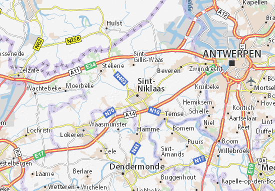 Sint-Niklaas Map