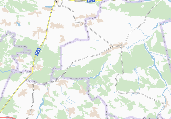 Karte Stadtplan Zakusyly