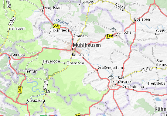 Karte Stadtplan Bollstedt