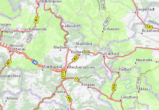Karte Stadtplan Eschwege