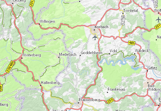 Carte-Plan Goddelsheim