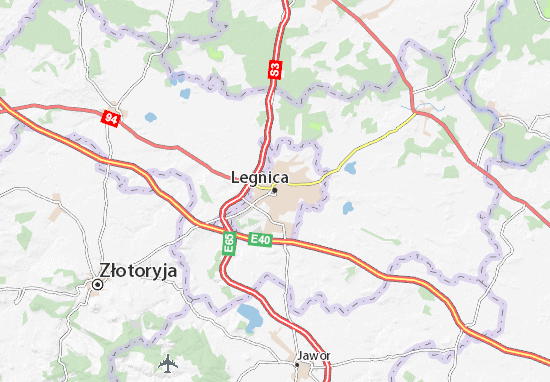 Karte Stadtplan Legnica