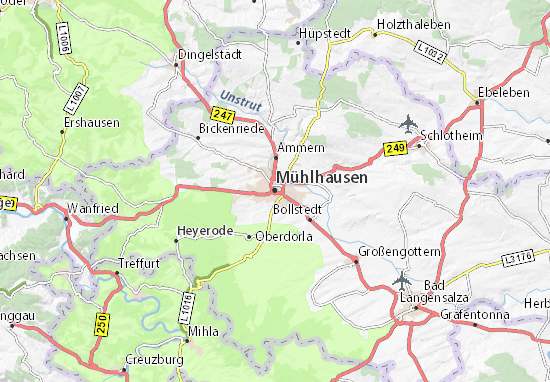 Mühlhausen Map