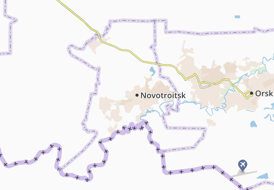 Karte Stadtplan Novotroitsk