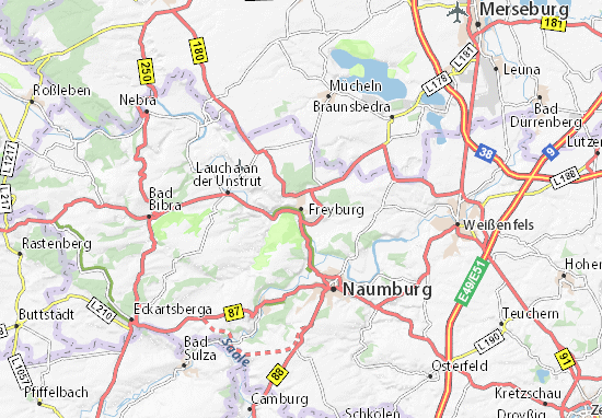Karte Stadtplan Freyburg