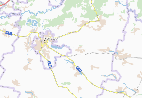 Kaart Plattegrond Zhyhailivka