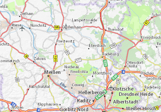 Karte Stadtplan Naunhof