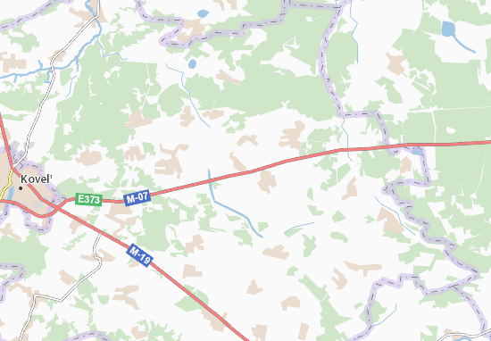 Karte Stadtplan Kozlynychi