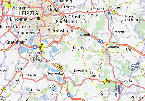 Karte Stadtplan Belgershain