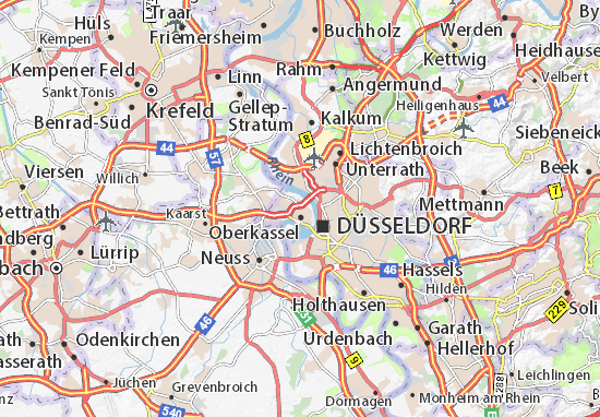 Karte Stadtplan Niederkassel
