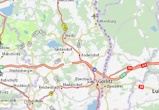 Kaart Plattegrond Kodersdorf
