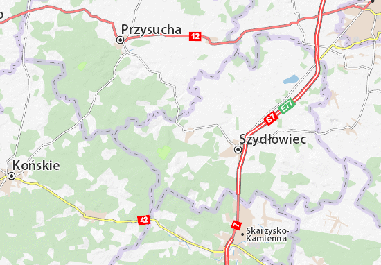 Karte Stadtplan Chlewiska