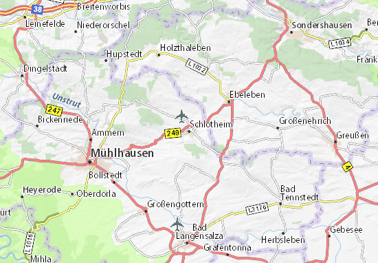 Karte Stadtplan Schlotheim