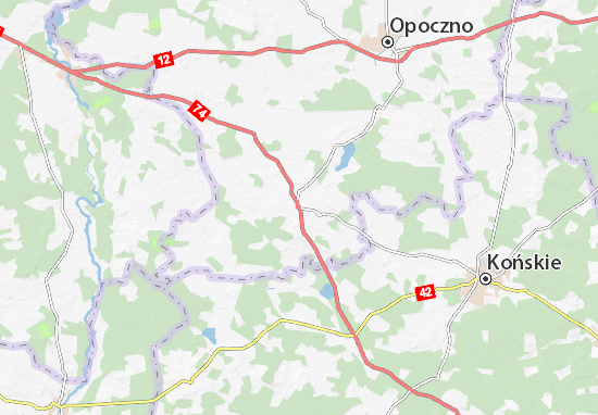 Kaart Plattegrond Żarnów