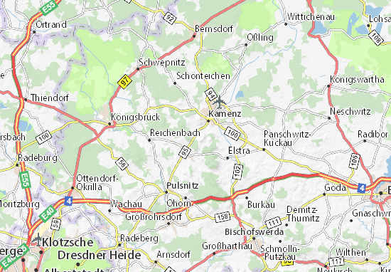 Karte Stadtplan Gelenau