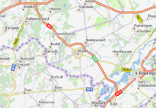 Kaart Plattegrond Weert