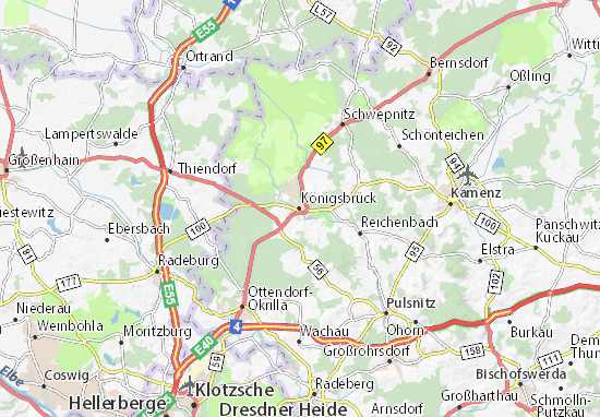 Mapas-Planos Königsbrück