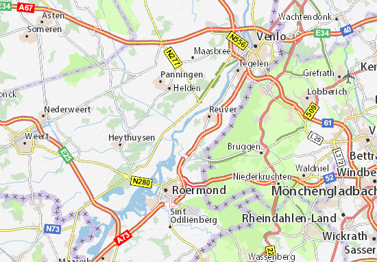 Karte Stadtplan Beesel