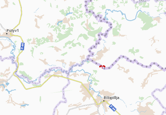 Mapa Boyaro-Lezhachi