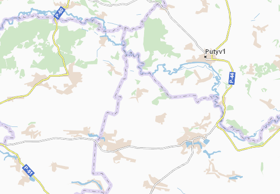 Mapa Hvyntove