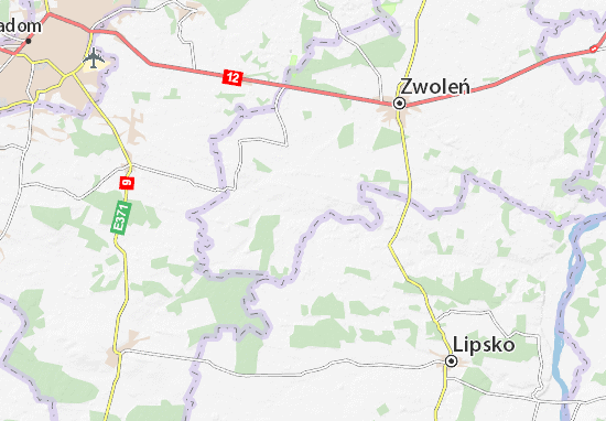 Karte Stadtplan Kazanów
