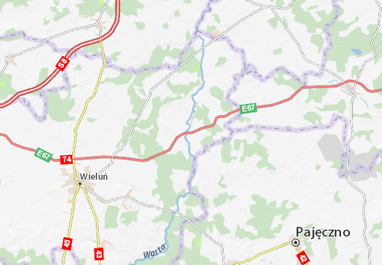 Kaart Plattegrond Osjaków