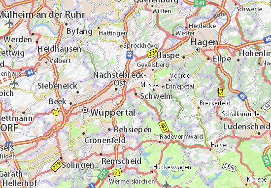 Schwelm Map