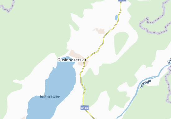 Mapa Gusinoozersk