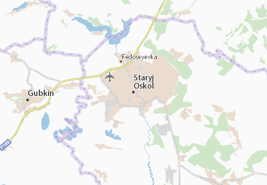 Kaart Plattegrond Staryj Oskol