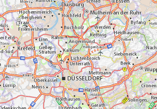 Karte Stadtplan Ratingen
