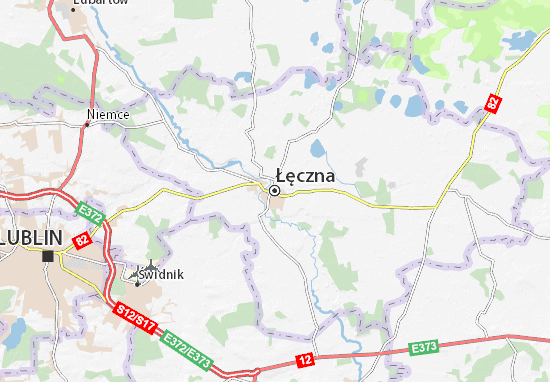 Karte Stadtplan Łęczna