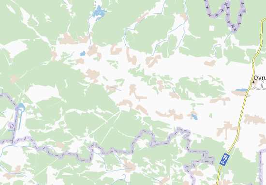 Kaart Plattegrond Novi Velidnyky