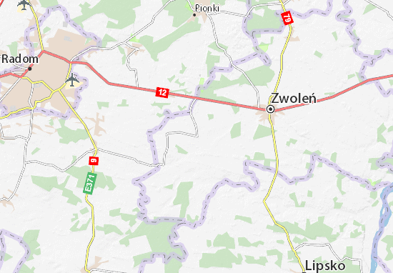 Kaart Plattegrond Tczów
