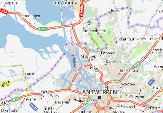 Karte Stadtplan Berendrecht