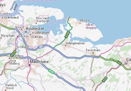 Sittingbourne Map