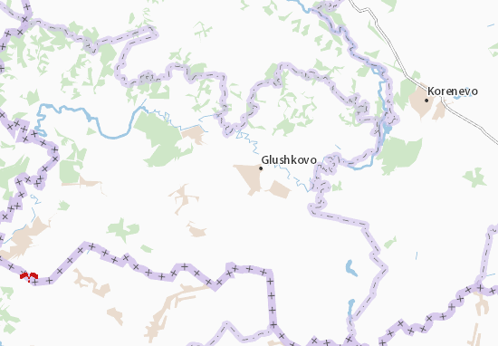 Karte Stadtplan Glushkovo