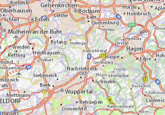 Karte Stadtplan Obersprockhövel
