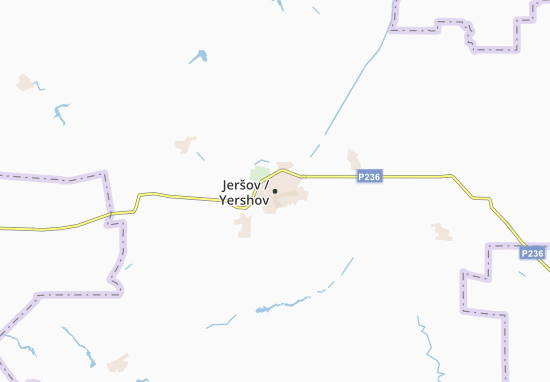 Mapa Jeršov