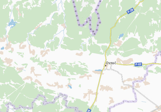 Kaart Plattegrond Pishchanytsya