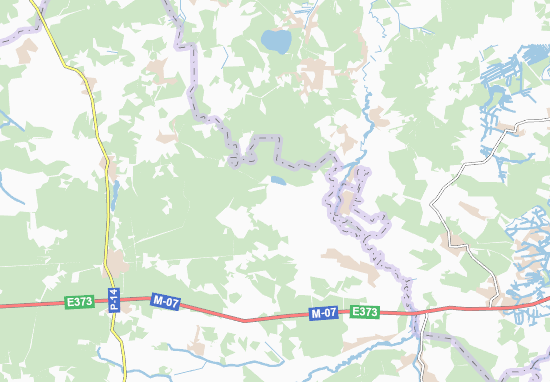 Kaart Plattegrond Kostyukhnivka